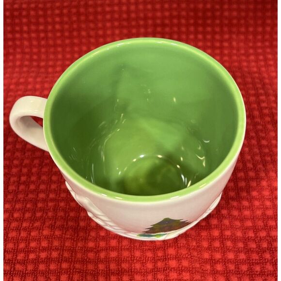 Starbucks 2006 Holiday Christmas Winter Embossed 3D Trees Snow Coffee Tea‎ Mug - Picture 5 of 6